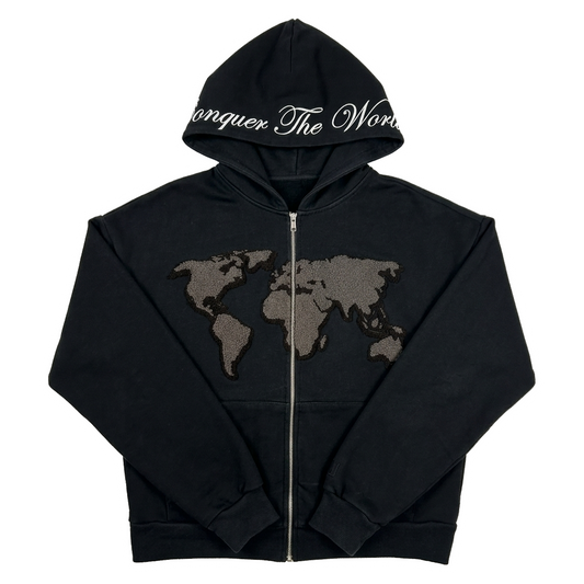 "Conquer The World" Zip Up